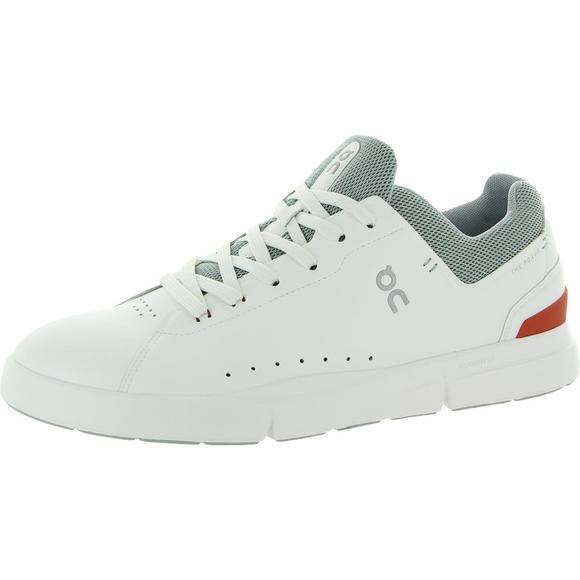 QC Shoes Qc Mens White Faux Leather Fitness Athletic And Training